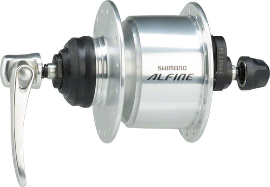 Shimano Alfine DH-S501 Dynamo Front Hub - QR x 100mm Center-Lock Silver 32h Front Hub Shimano   