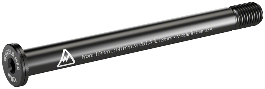 Wheels Manufacturing Front Thru Axle - M15 x 1.5 x 13 141mm Axles & Axle Parts Wheels Manufacturing   