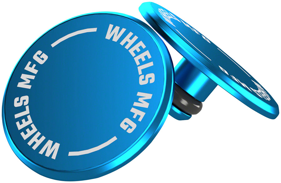 Wheels Manufacturing Wheels Manufacturing Standard Thru Axle Cap Set - Teal Axles & Axle Parts Wheels Manufacturing   