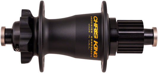 Chris King Boost Rear Hub - 12 x 148mm 6-Bolt Black/Gold 32H MicroSpline Rear Hub Chris King   
