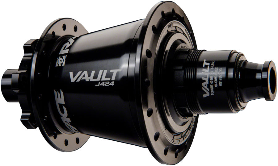 RaceFace Vault J-Bend 424 Rear Hub - 12 x 148mm 6-Bolt XD Black 32H Rear Hub Race Face   