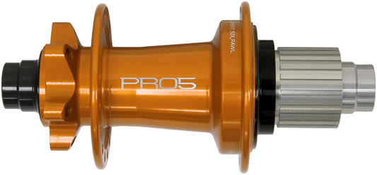 Hope Pro 5 Rear Hub - 12 x 148mm 6-Bolt Micro Spline Orange 32H Rear Hub Hope   
