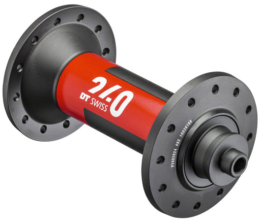 DT Swiss 240 Front Hub - QR x 100mm Black/Red 20H Front Hub DT Swiss   