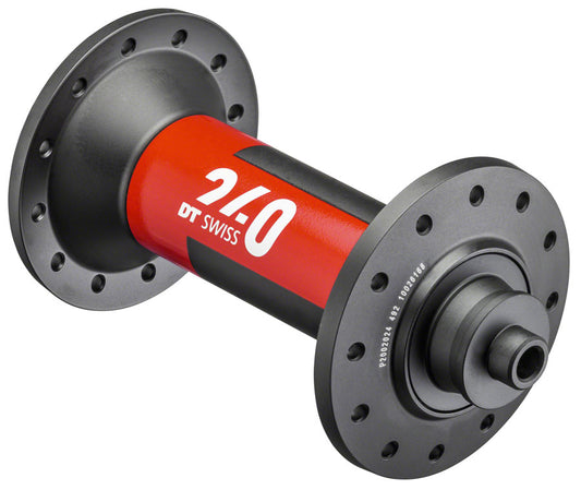 DT Swiss 240 Front Hub - QR x 100mm Black/Red 24H Front Hub DT Swiss   