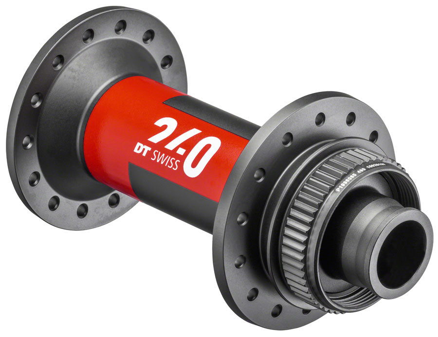 DT Swiss 240 Front Hub - 15 x 110mm Center-Lock Black/Red 28H Front Hub DT Swiss   