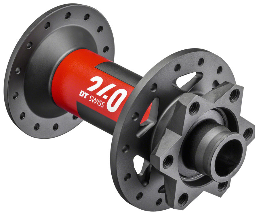 DT Swiss 240 Front Hub - 15 x 110mm 6-Bolt Black/Red 28H Front Hub DT Swiss   