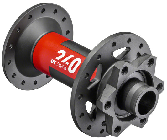DT Swiss 240 Front Hub - 15 x 110mm 6-Bolt Black/Red 32H Front Hub DT Swiss   