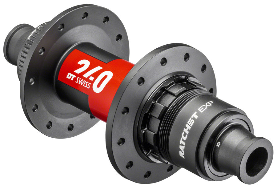 DT Swiss 240 EXP Rear Hub - 12 x 142mm Center-Lock XDR Black/Red 24H 36pt Rear Hub DT Swiss   