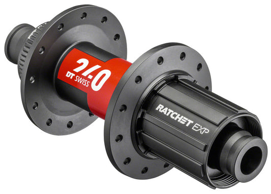 DT Swiss 240 EXP Rear Hub - 12 x 142mm Center-Lock HG 11 Road BLK/Red 24H 36pt Rear Hub DT Swiss   
