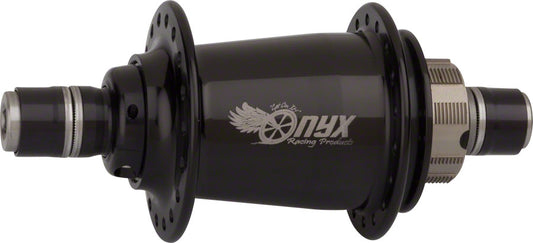 Onyx BMX Ultra Rear Hub - 3/8" 10 x 100mm Rim Brake Black 36H BMX Hubs ONYX Racing Products   