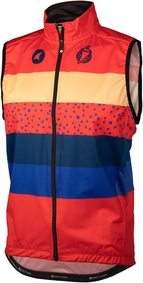 Salsa Team Polytone Mens Vest - Red w/ Stripes Medium Vest Salsa   