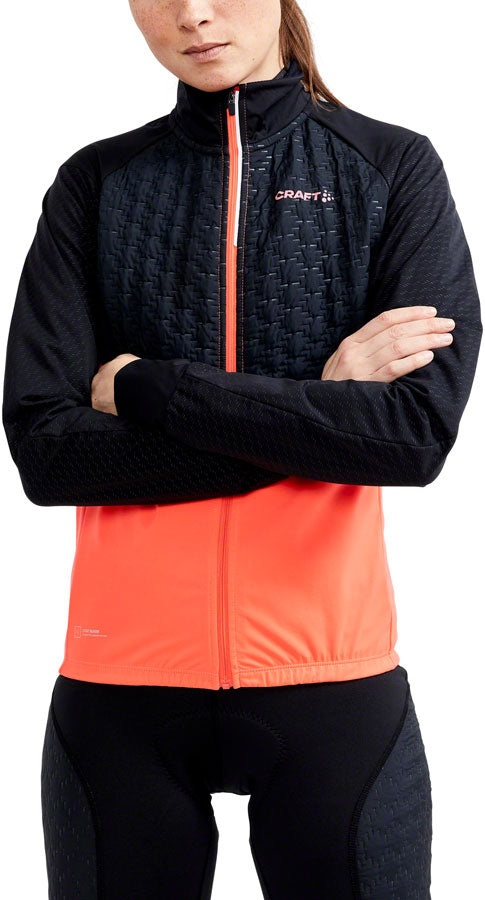 Craft ADV Bike Lumen Subz Jacket - Black/Shock Womens Small Jackets Craft   