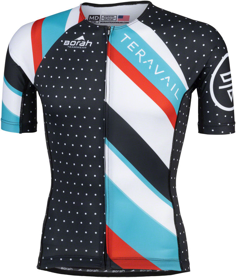 Teravail Waypoint Mens Jersey - Black White Blue Red Large Jerseys Teravail   