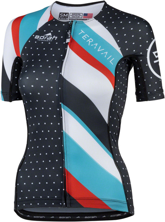 Teravail Waypoint Womens Jersey - Black White Blue Red Small Jerseys Teravail   
