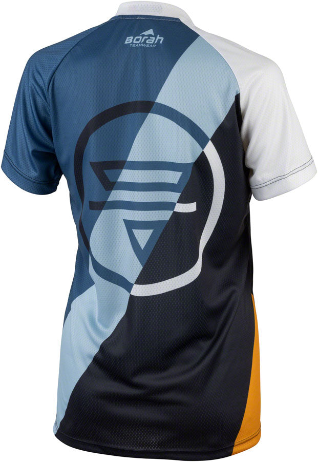 Teravail Waypoint Womens MTB Jersey - White Blue Lite Blue Black Gold Small Jerseys Teravail   