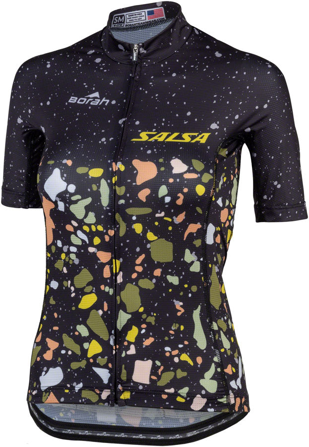 Salsa Womens Terrazzo Aero Jersey - Medium Black Jerseys Salsa   