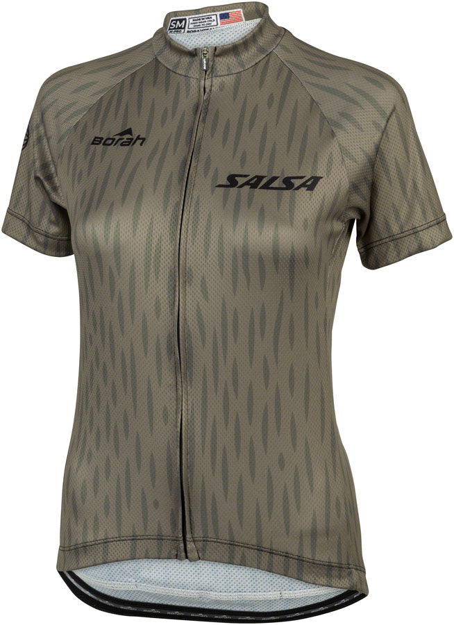 Salsa Womens Hinterland Jersey - Medium Olive Green Jerseys Salsa   