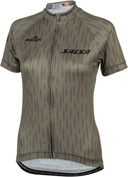 Salsa Womens Hinterland Jersey - 2X-Large Olive Green Jerseys Salsa   