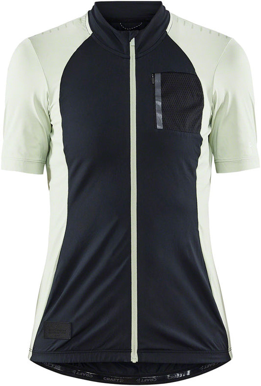 Craft ADV Offroad Jersey - Short Sleeve Black/Celadon Medium Womens Jerseys Craft   