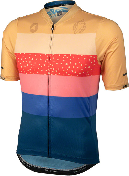 Salsa Team Polytone Mens Jersey - Goldenrod Dark Blue w/ Stripes 2X-Large Jerseys Salsa   