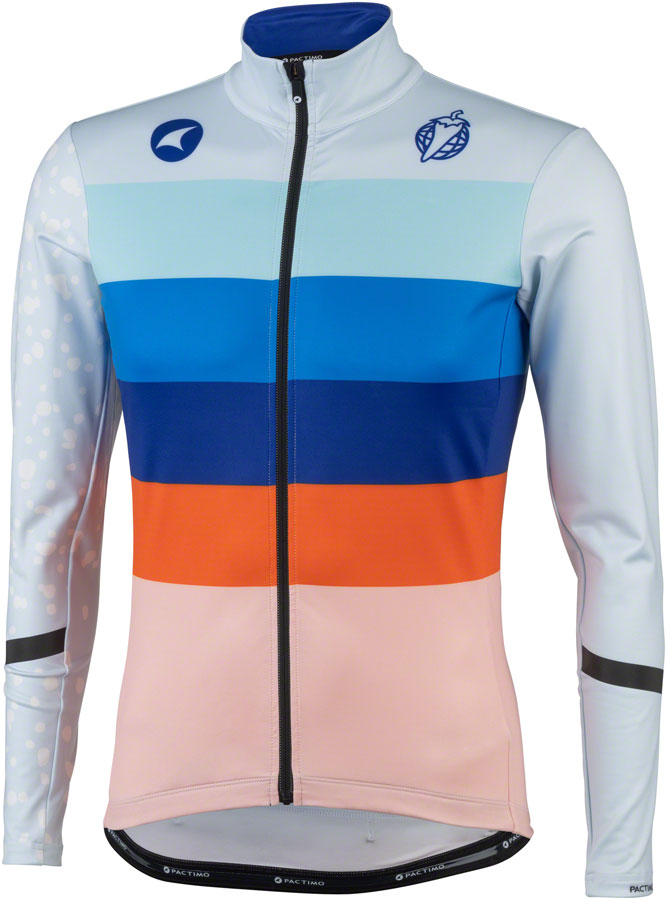 Salsa Arctica Mens Long Sleeve Jersey - Light Blue w/Stripes Small Jerseys Salsa   