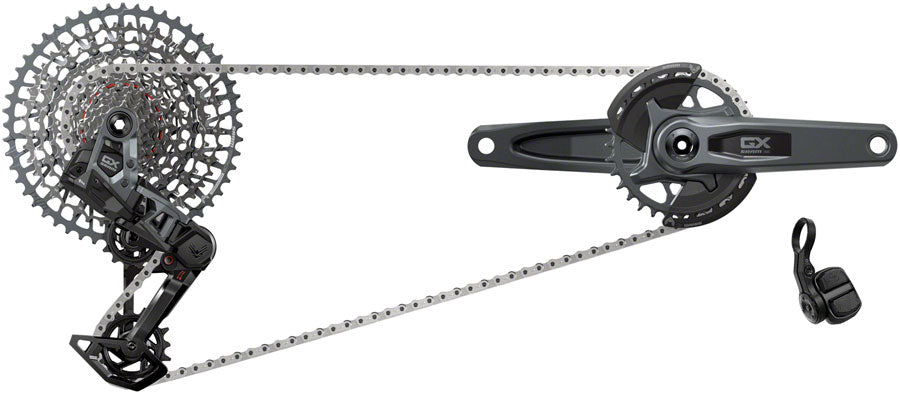 SRAM GX T-Type Eagle Transmission Groupset - 170mm Crank 32t Chainring AXS POD Controller 10-52t Cassette Rear Derailleur Chain Group Kits SRAM   