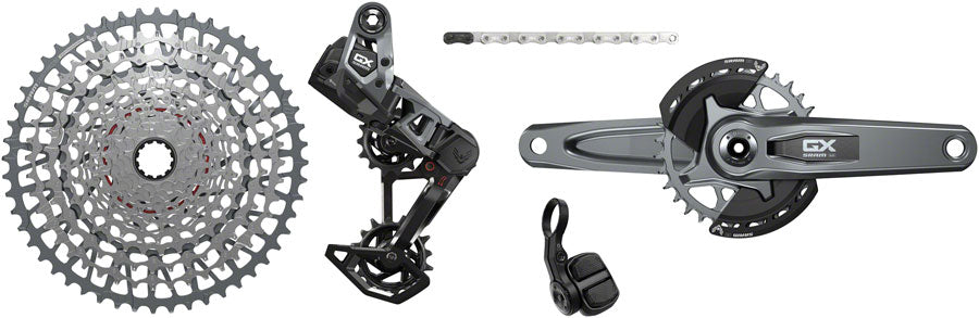 SRAM GX T-Type Eagle Transmission Groupset - 165mm Crank 32t Chainring AXS POD Controller 10-52t Cassette Rear Derailleur Chain Group Kits SRAM   