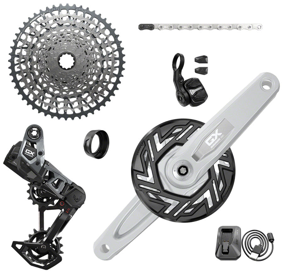 SRAM GX Eagle T-Type Ebike AXS Groupset - 104BCD 34T Clip-On Guard Derailleur Shifter 10-52t Cassette Arms not included Group Kits SRAM   