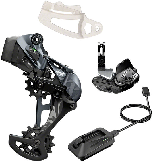SRAM XX1 Eagle AXS Upgrade Kit - Rear Derailleur 52t Max Battery Eagle AXS Rocker Paddle Controller Clamp Charger/Cord BLK Group Kits SRAM   