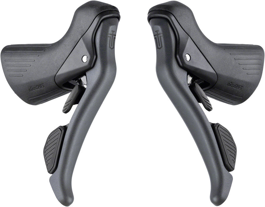 microSHIFT Sword Drop Bar Shifter/Brake Lever Set - 2x 10-Speed Sword Compatible Gray Brake/Shift Lever - Drop Bar microSHIFT   