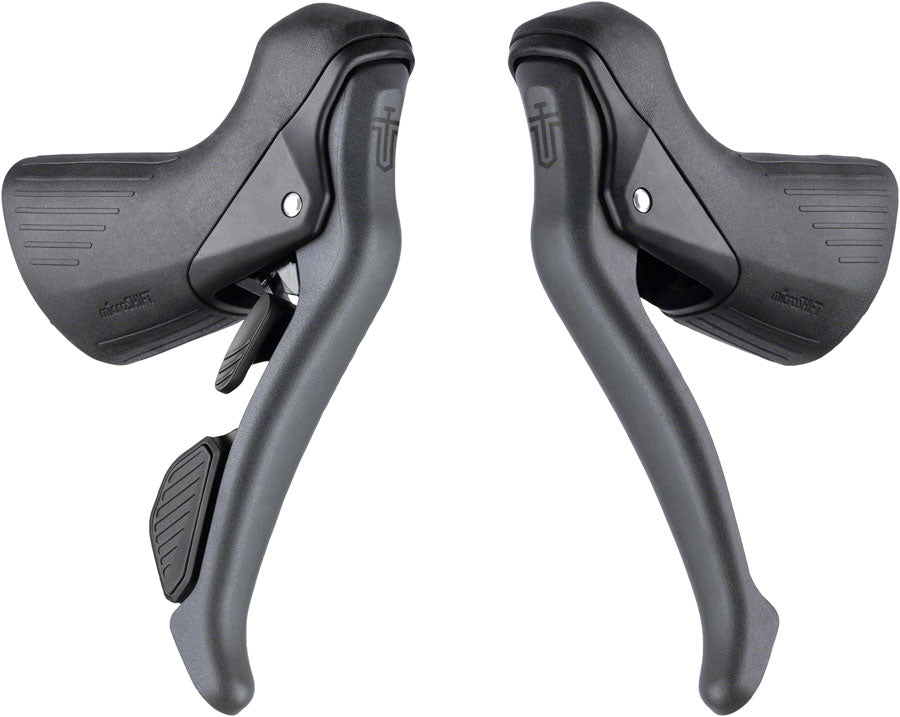 microSHIFT Sword Drop Bar Shift/Brake Lever Set - 1x 10-Speed Sword Compatible Gray Brake/Shift Lever - Drop Bar microSHIFT   