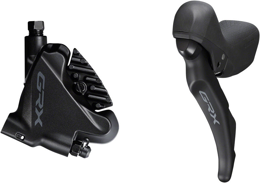 Shimano GRX ST-RX600 Shift/Brake Lever BR-RX400 Hydraulic Disc Brake Caliper - Left/Front 2x Flat Mount Caliper BLK Hydraulic Brake/Shift Lever Drop Bar Shimano   