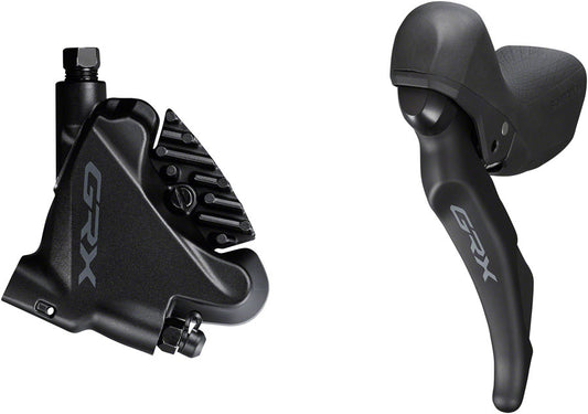 Shimano GRX ST-RX600 Shift/Brake Lever BR-RX400 Hydraulic Disc Brake Caliper - Left/Front 2x Flat Mount Caliper BLK Hydraulic Brake/Shift Lever Drop Bar Shimano   