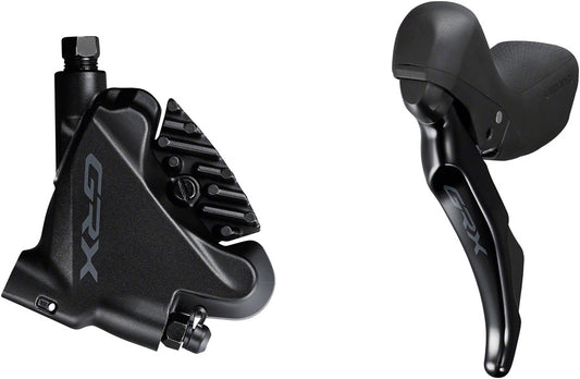 Shimano GRX ST-RX400/BR-RX400 Hydraulic Disc Brake Brake/Shift Lever - Left 2x10-Speed Flat Mount Finned Resin Pads BLK Hydraulic Brake/Shift Lever Drop Bar Shimano   