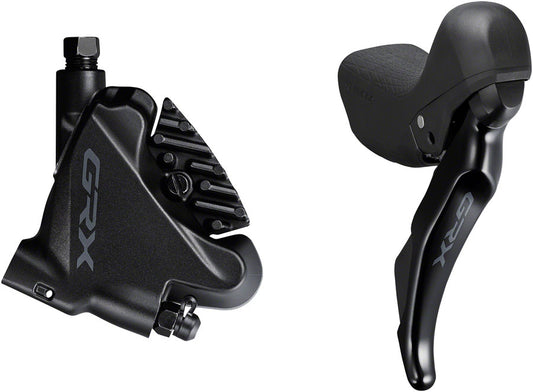 Shimano GRX ST-RX400/BR-RX400 Hydraulic Disc Brake Brake/Shift Lever - Right 10-Speed Flat Mount Finned Resin Pads BLK Hydraulic Brake/Shift Lever Drop Bar Shimano   