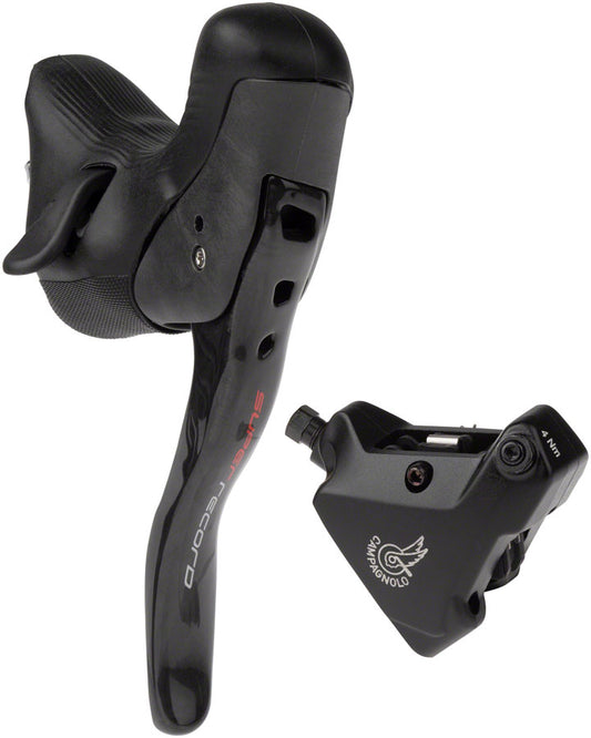 Campagnolo Super Record Ergopower EPS Hydraulic Brake/Shift Lever Disc Caliper - Left/Front 12-Speed 140mm Flat Mount Caliper BLK Hydraulic Brake/Shift Lever Drop Bar Campagnolo   