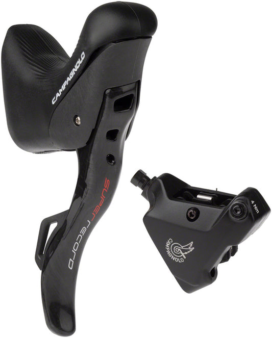 Campagnolo Super Record Ergopower EPS Hydraulic Brake/Shift Lever Disc Caliper - Right/Rear 12-Speed 140mm Flat Mount Caliper BLK Hydraulic Brake/Shift Lever Drop Bar Campagnolo   