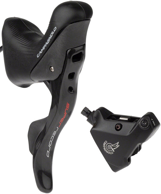 Campagnolo Super Record Ergopower Hydraulic Brake/Shift Lever Disc Caliper - Right/Rear 12-Speed 140mm Flat Mount Caliper BLK Hydraulic Brake/Shift Lever Drop Bar Campagnolo   