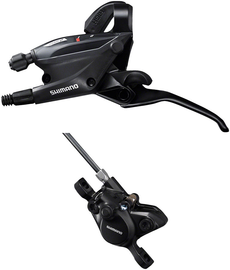 Shimano ST-EF505 EZ Fire Plus Shift/Brake Lever BR-MT200 Disc Brake Caliper - Left/Front 2x Shift 2-Piston BLK Brake/Shift Lever - Flat Bar Shimano   