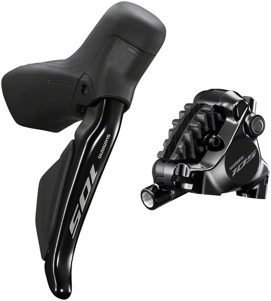 Shimano 105 ST-R7170-R Di2 Shift/Brake Lever BR-R7170 Hydraulic Disc Brake Caliper - Rear 12-Speed Flat Mount BLK Hydraulic Brake/Shift Lever Drop Bar Shimano   