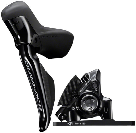 Shimano Dura-Ace ST-R9270F-L Di2 Shift/Brake Lever BR-R9270 Hydraulic Disc Brake Caliper - Left/Front 2x Flat Mount BLK Hydraulic Brake/Shift Lever Drop Bar Shimano   