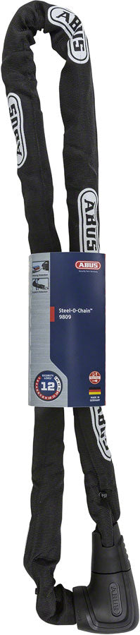 Abus  9809K/140 Steel-O-Chain Key Lock - Black Chain Locks Abus   