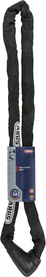 Abus  9809K/170 Steel-O-Chain Key Lock - Black Chain Locks Abus   