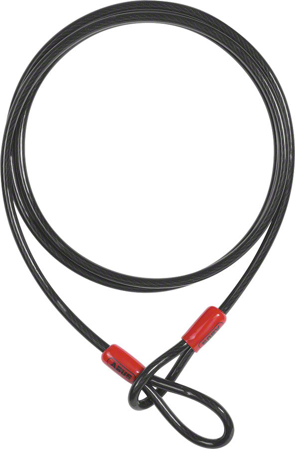 ABUS Cobra Seat Leash: 5mm x 75cm (2.5ft): Black Cable Locks Abus   