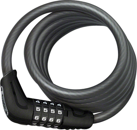 ABUS Numero 5510C  Cable Lock -Combination 180cmx10mm With SCMU Seatpost Mount BLK Cable Locks Abus   