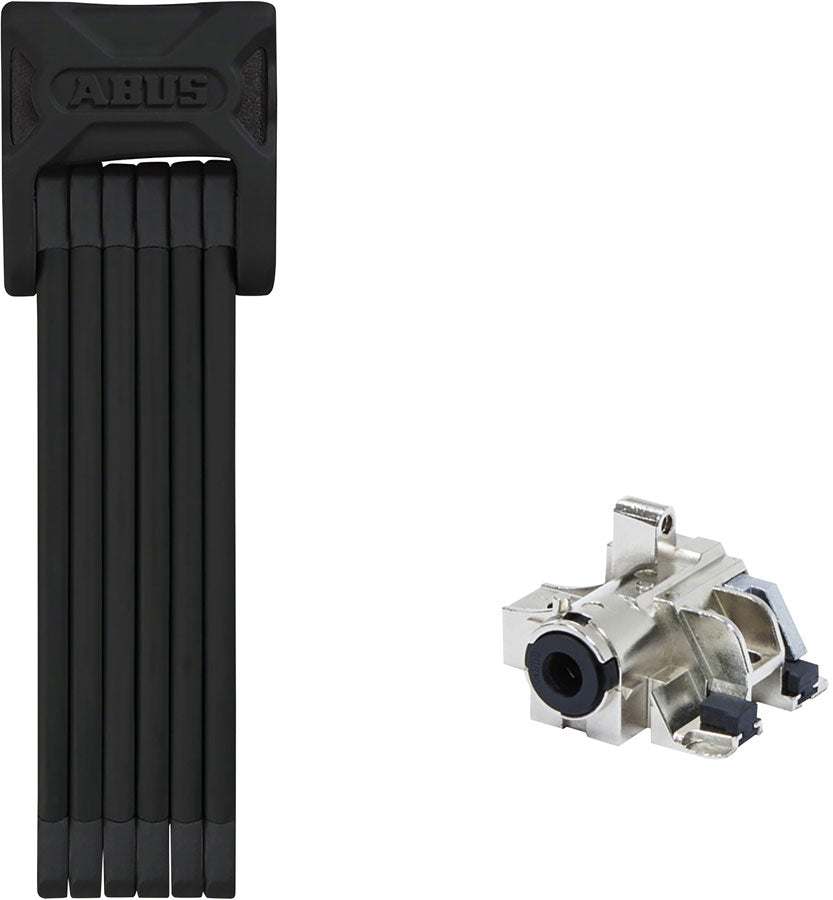 Abus Bordo 6015 Keyed Folding Lock: Black Plus Battery Frame 90cm Ebike Lock Abus   