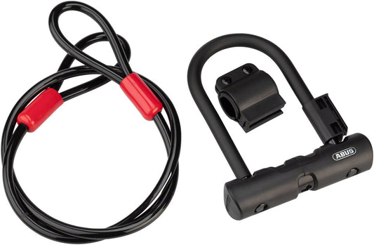 Abus Ultra 410 U-Lock - 3.9 x 5.5" Keyed Black Includes Cobra cable U-Lock Abus   