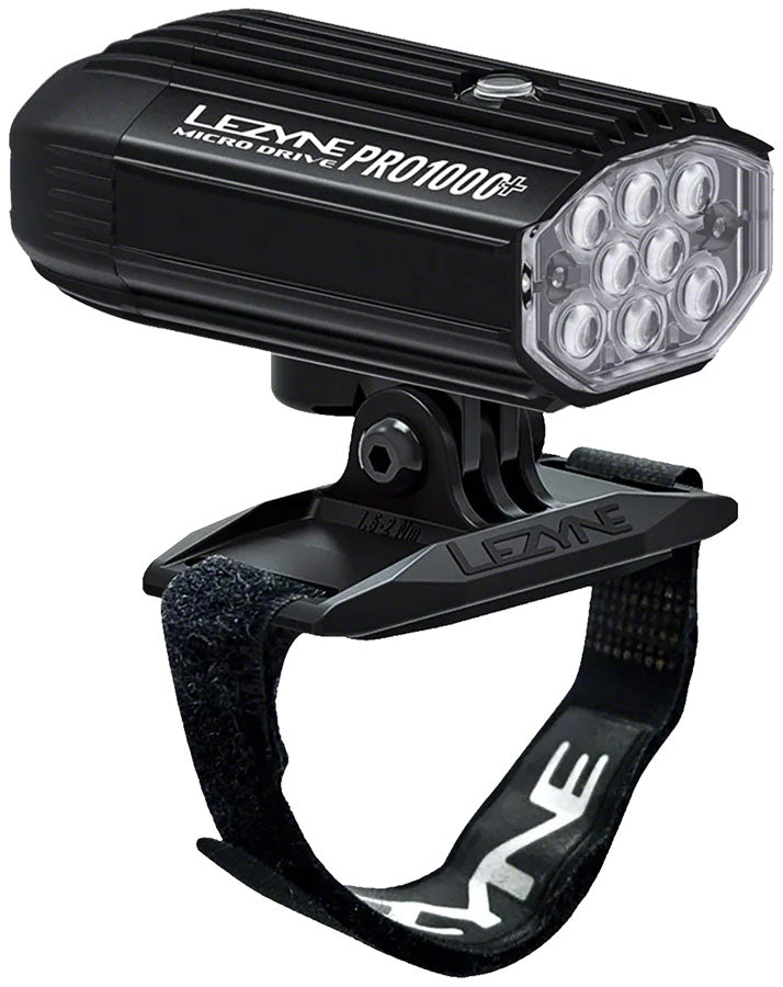 Lezyne Helmet Micro Drive Pro 1000+ Helmet Mount Headlight Black Lights Lezyne   
