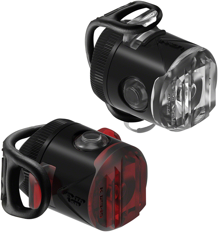 Lezyne Femto USB Drive Headlight / Taillight Set Black Lights Lezyne   