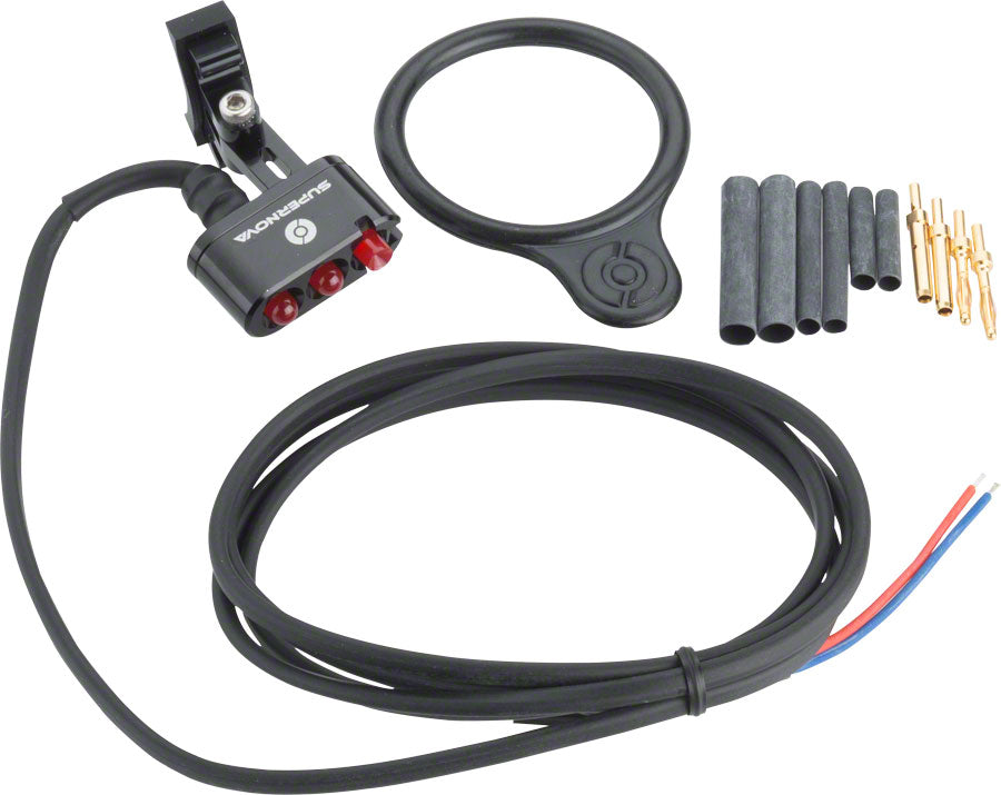 Supernova E3 2 Taillight: Seatpost Mount AC Current Black Dynamo & Generator Light Supernova   
